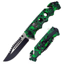 Skulls Metal Handle Assist-Open Green