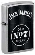 Zippo Jack Daniels Old No 7, Street Chrome Lighter #47415