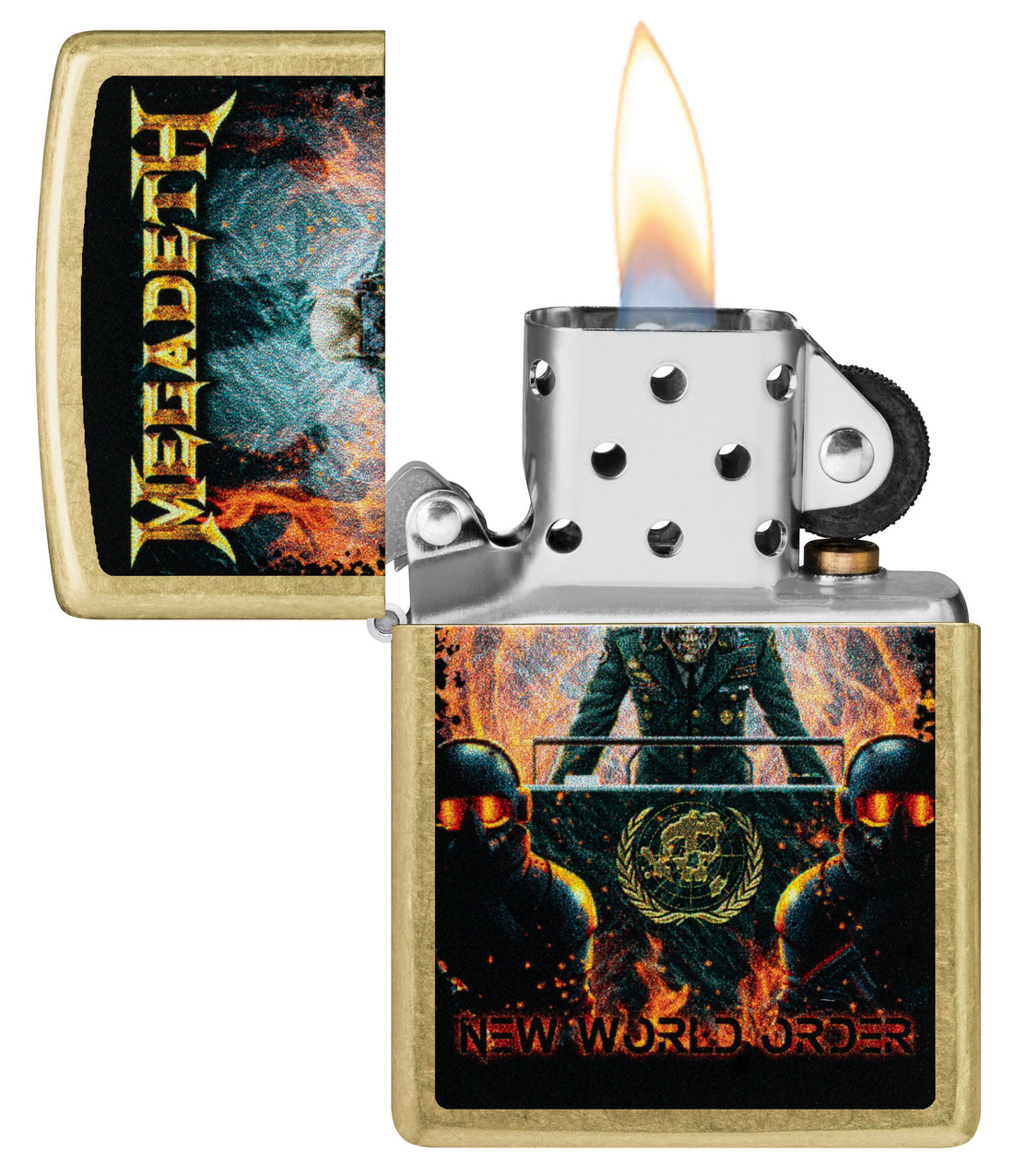 Zippo Megadeth World Order, Street Brass Lighter #47236