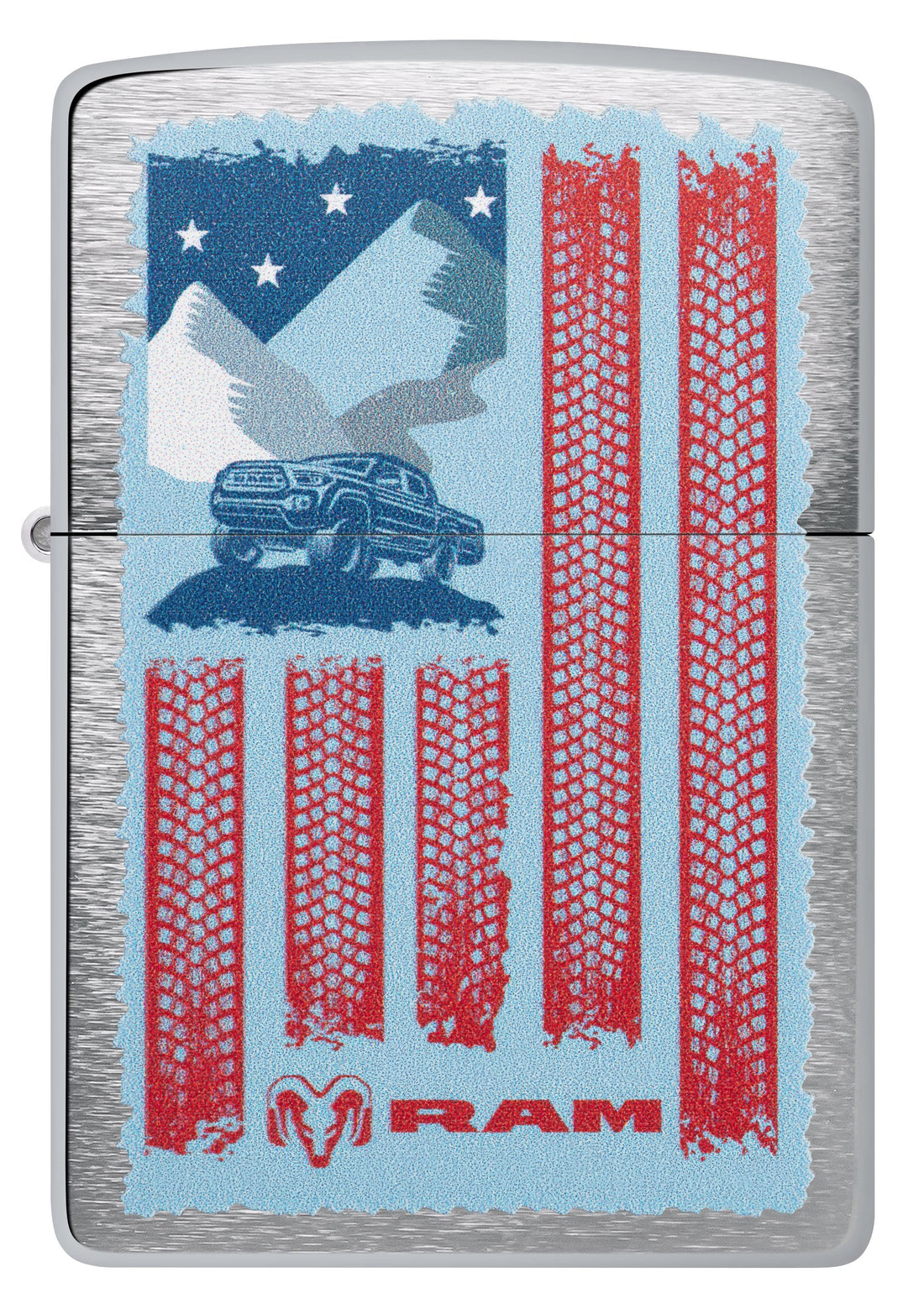 Zippo Ram Truck, Brushed Chrome Lighter #47407