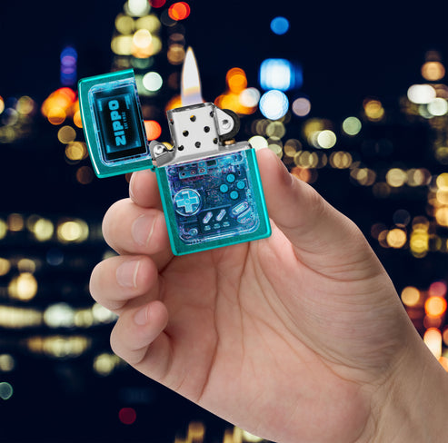 Zippo Retro Handheld, Candy Teal Lighter #47434