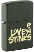 Zippo Love Stinks, Green Matte Lighter #47533