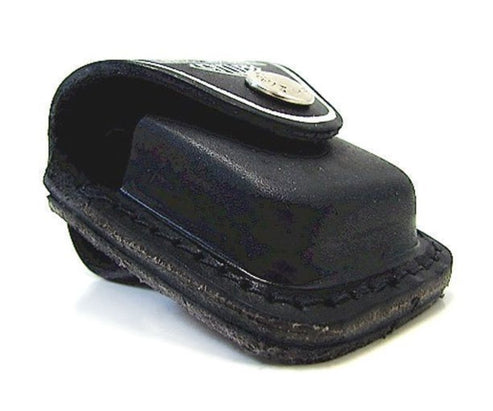 Zippo Harley-Davidson, Street Brass Lighter #46678 and Harley Leather Pouch - #HDPBK