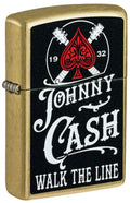 Zippo Johnny Cash Walk the Line, Street Brass Lighter