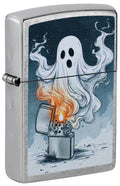 Zippo Ghost, Street Chrome Lighter #47436