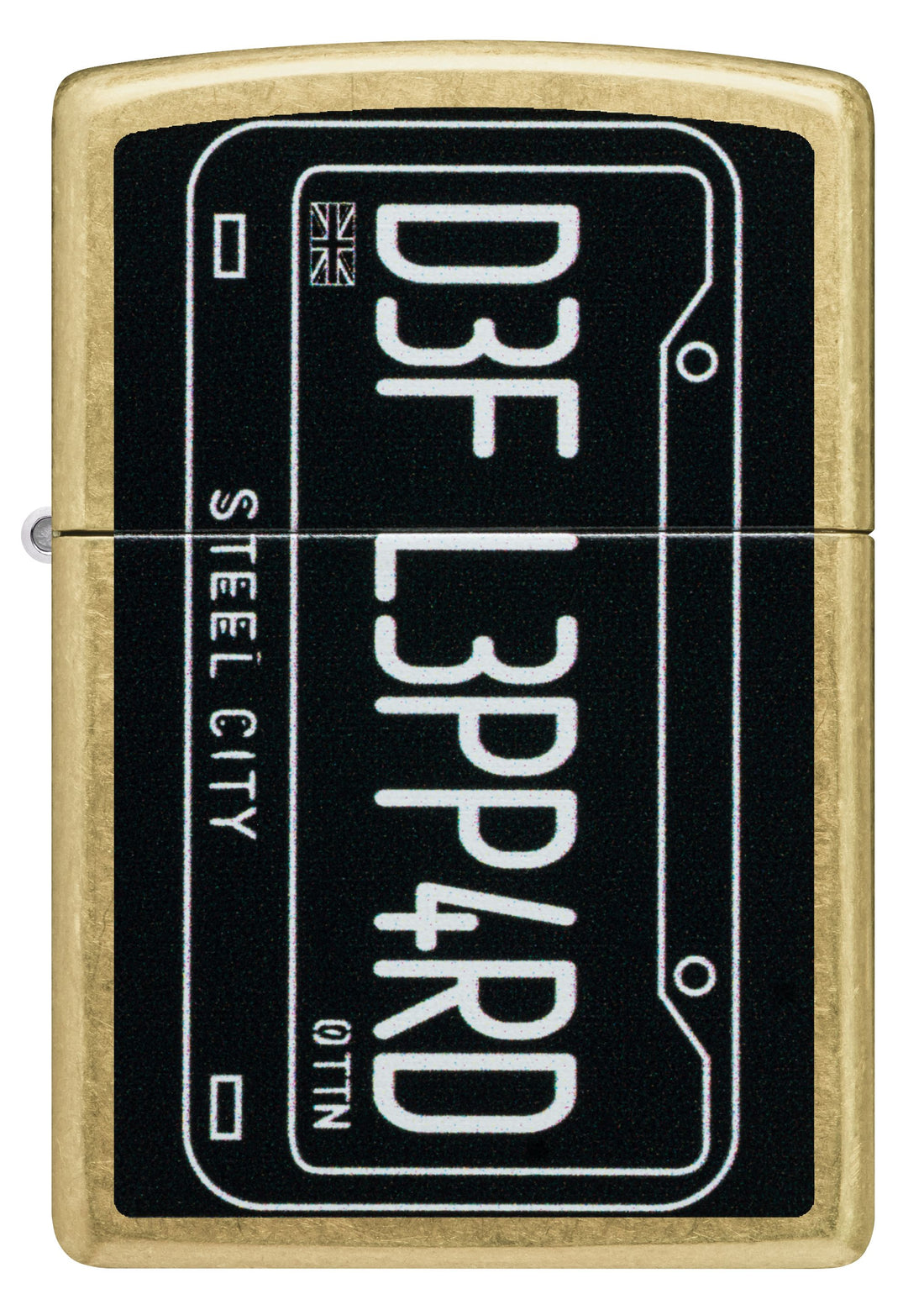 Zippo Def Leppard Steel City Street Brass Lighter