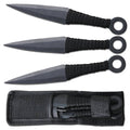 Throwing Knife Set - Black Cord Wrapped