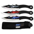 Throwing Knife Set - 3 Color Dragon Print
